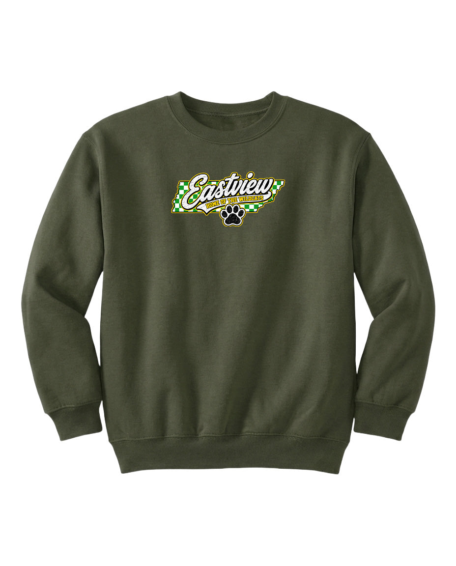 YOUTH Eastview Home of the Wildcats Chest Logo T Shirt | Hoodie | Long Sleeve | Sweatshirt | Crew Neck | Tank Top 1