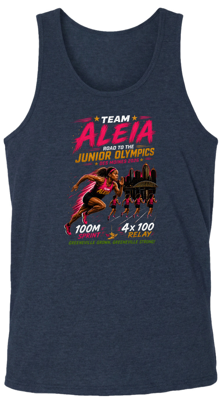 ADULT Team Aleia Full Chest Logo T Shirt | Hoodie | Long Sleeve | Sweatshirt | Crew Neck | Tank Top