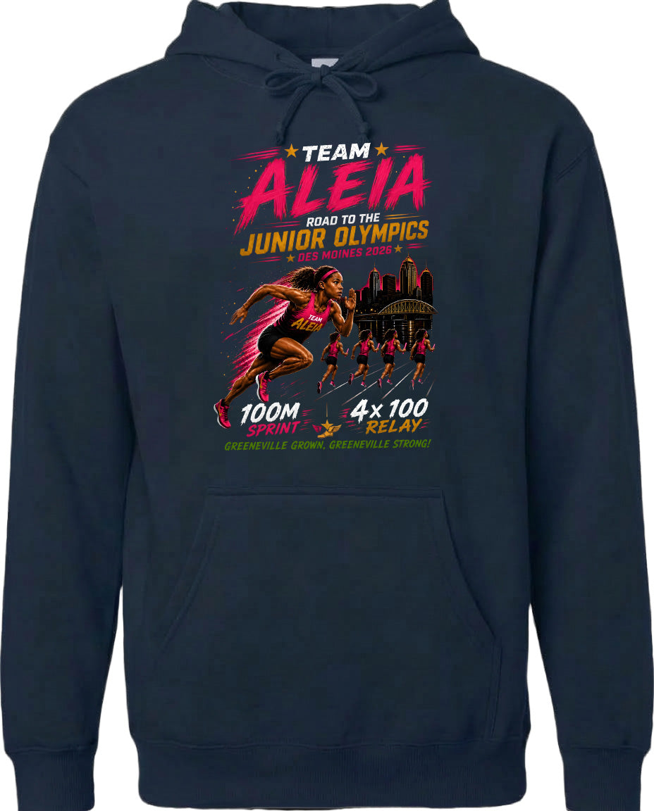 ADULT Team Aleia Full Chest Logo T Shirt | Hoodie | Long Sleeve | Sweatshirt | Crew Neck | Tank Top