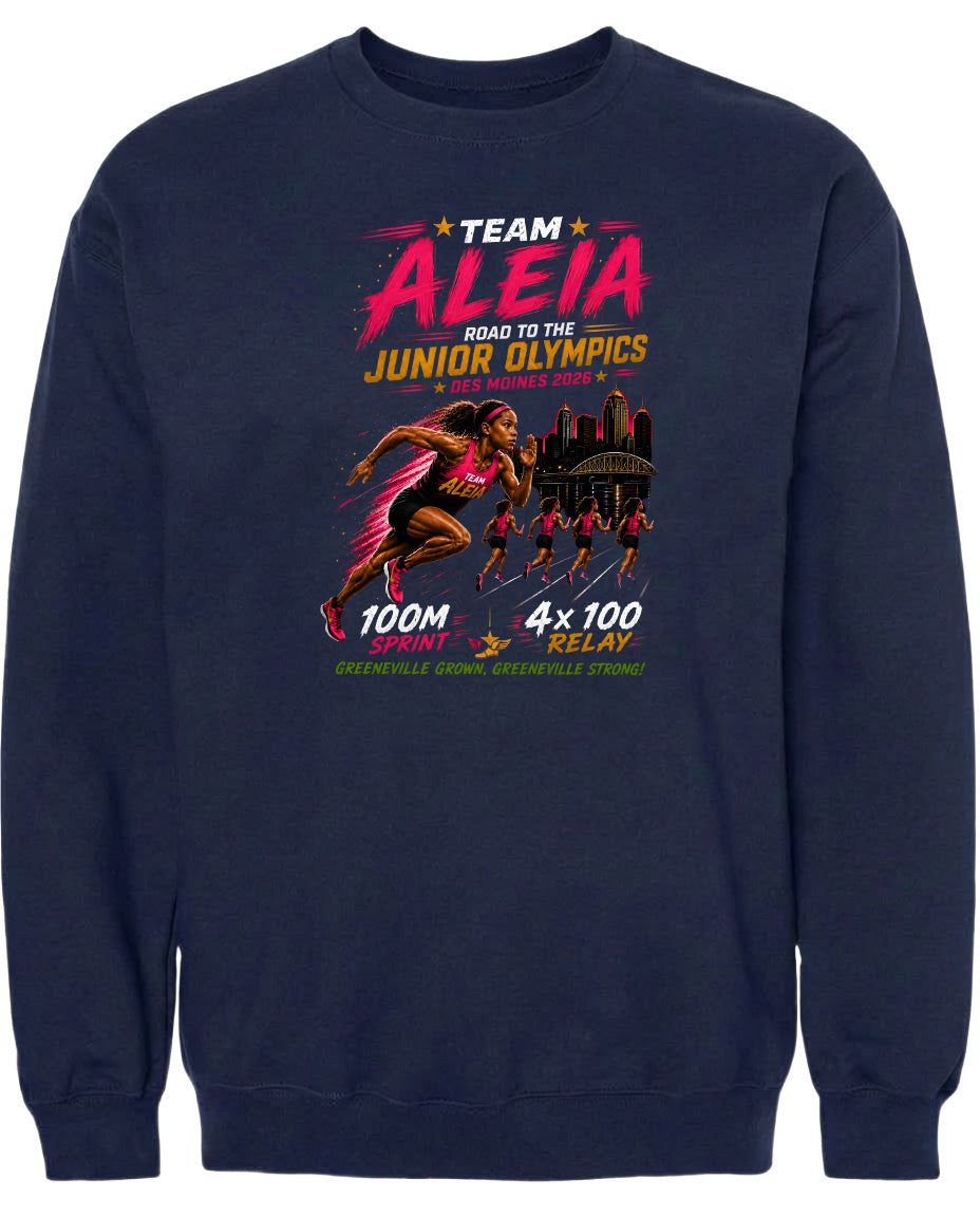 ADULT Team Aleia Full Chest Logo T Shirt | Hoodie | Long Sleeve | Sweatshirt | Crew Neck | Tank Top