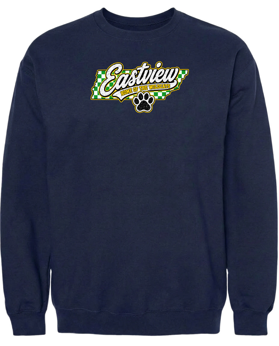 ADULT Eastview Home of the Wildcats Chest Logo T Shirt | Hoodie | Long Sleeve | Sweatshirt | Crew Neck | Tank Top 1
