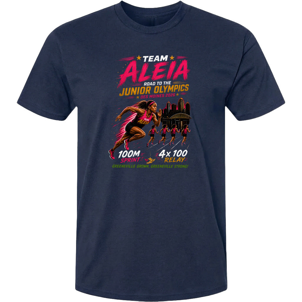 ADULT Team Aleia Full Chest Logo T Shirt | Hoodie | Long Sleeve | Sweatshirt | Crew Neck | Tank Top