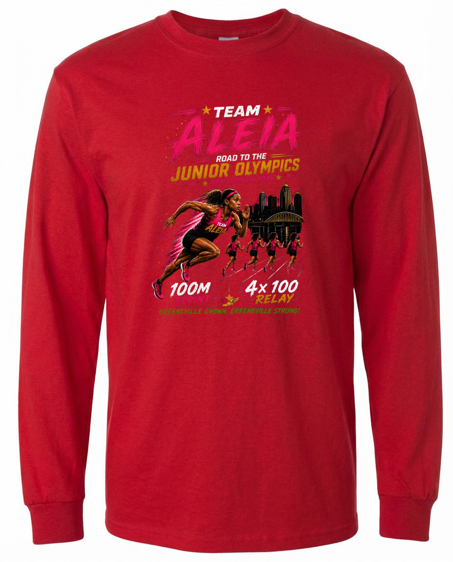 ADULT Team Aleia Full Chest Logo T Shirt | Hoodie | Long Sleeve | Sweatshirt | Crew Neck | Tank Top