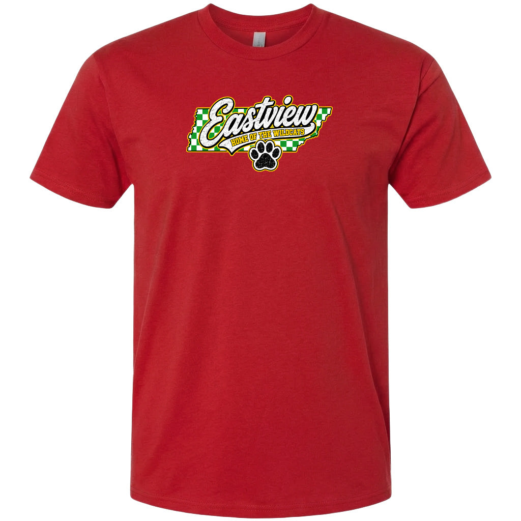 ADULT Eastview Home of the Wildcats Chest Logo T Shirt | Hoodie | Long Sleeve | Sweatshirt | Crew Neck | Tank Top 1