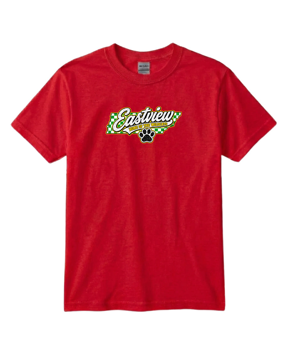 YOUTH Eastview Home of the Wildcats Chest Logo T Shirt | Hoodie | Long Sleeve | Sweatshirt | Crew Neck | Tank Top 1