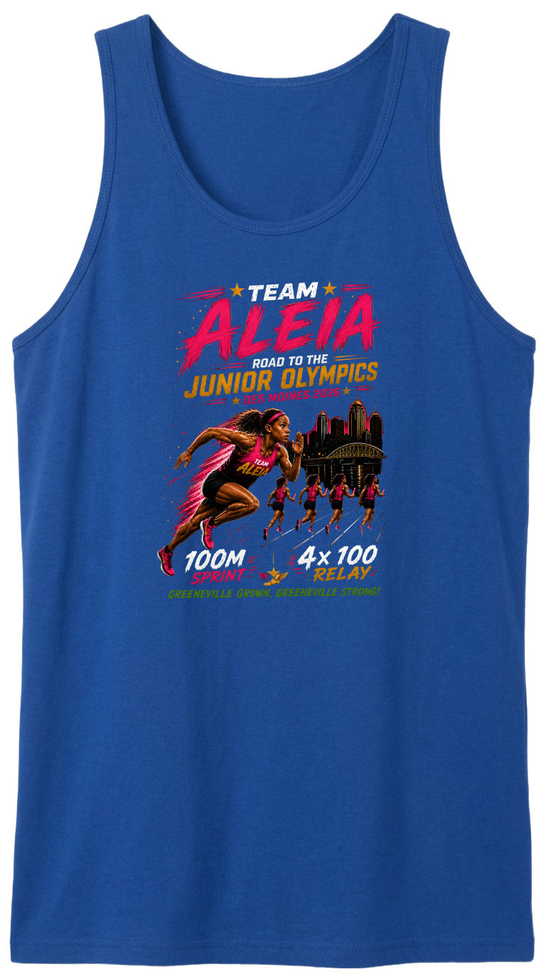 ADULT Team Aleia Full Chest Logo T Shirt | Hoodie | Long Sleeve | Sweatshirt | Crew Neck | Tank Top