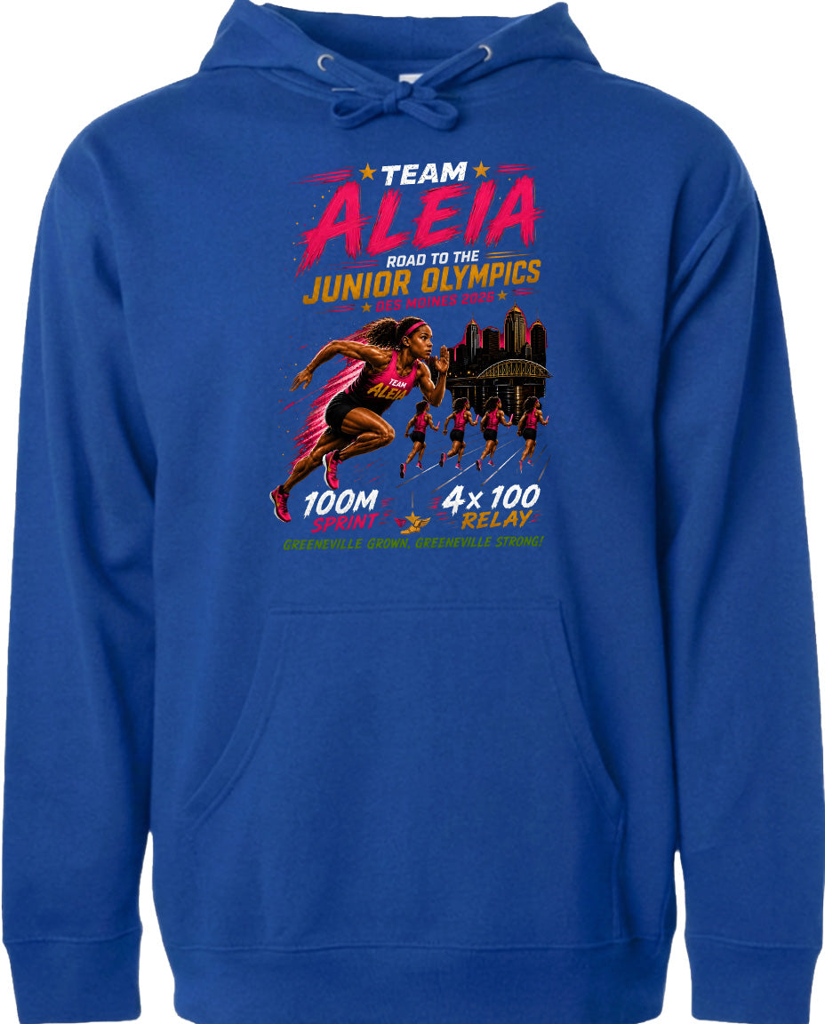 ADULT Team Aleia Full Chest Logo T Shirt | Hoodie | Long Sleeve | Sweatshirt | Crew Neck | Tank Top