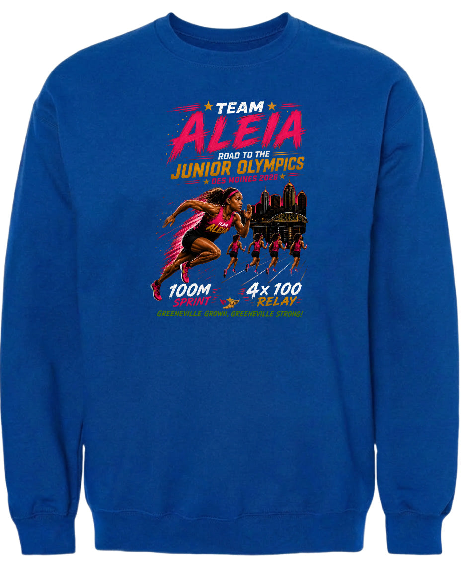 ADULT Team Aleia Full Chest Logo T Shirt | Hoodie | Long Sleeve | Sweatshirt | Crew Neck | Tank Top