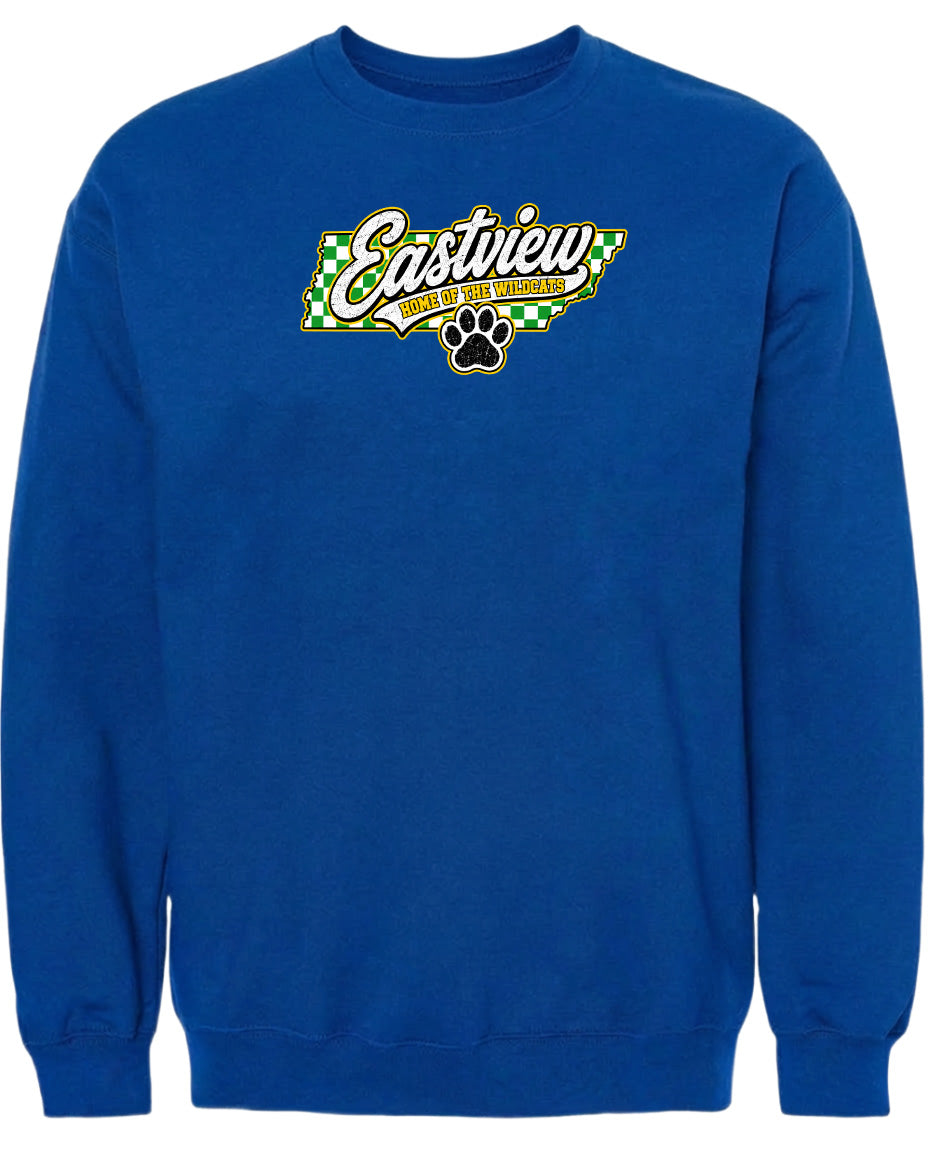 ADULT Eastview Home of the Wildcats Chest Logo T Shirt | Hoodie | Long Sleeve | Sweatshirt | Crew Neck | Tank Top 1