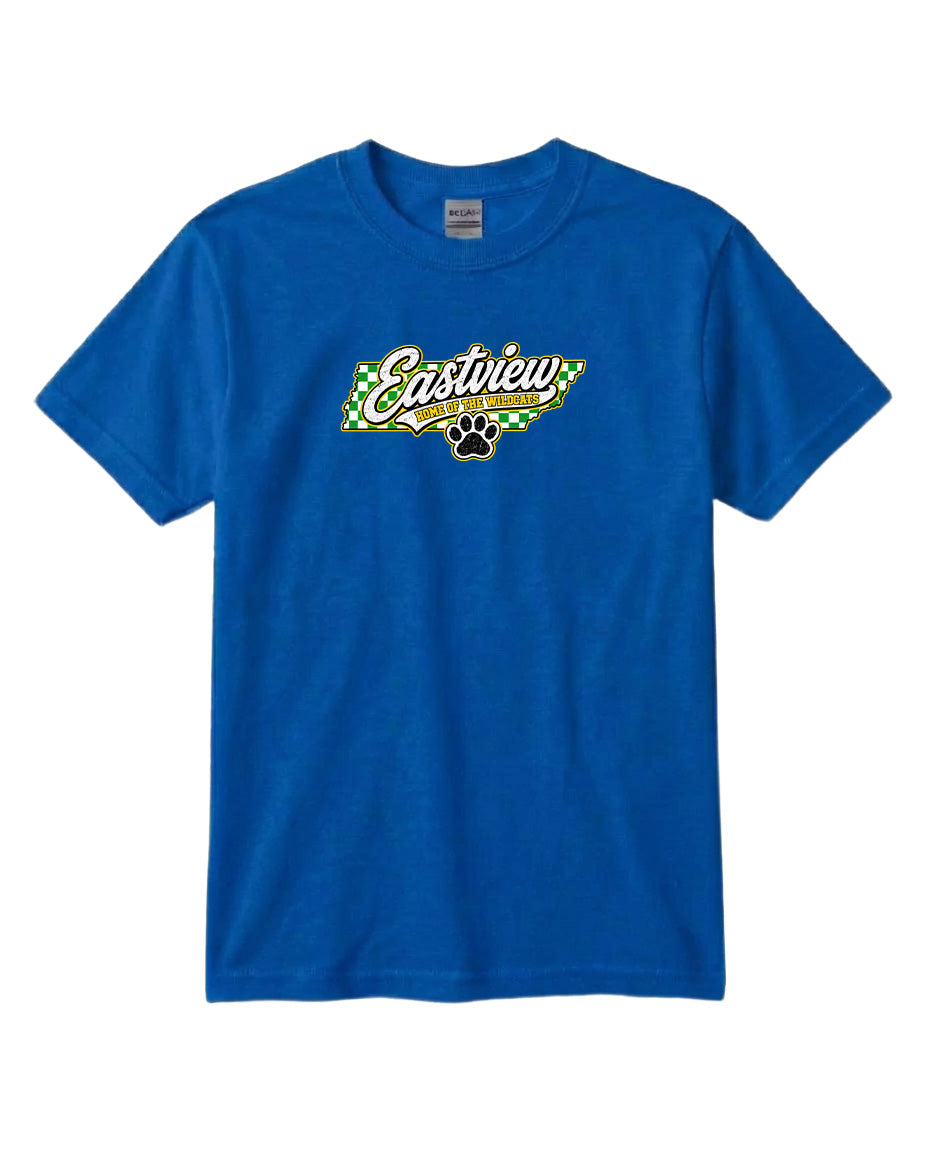 YOUTH Eastview Home of the Wildcats Chest Logo T Shirt | Hoodie | Long Sleeve | Sweatshirt | Crew Neck | Tank Top 1