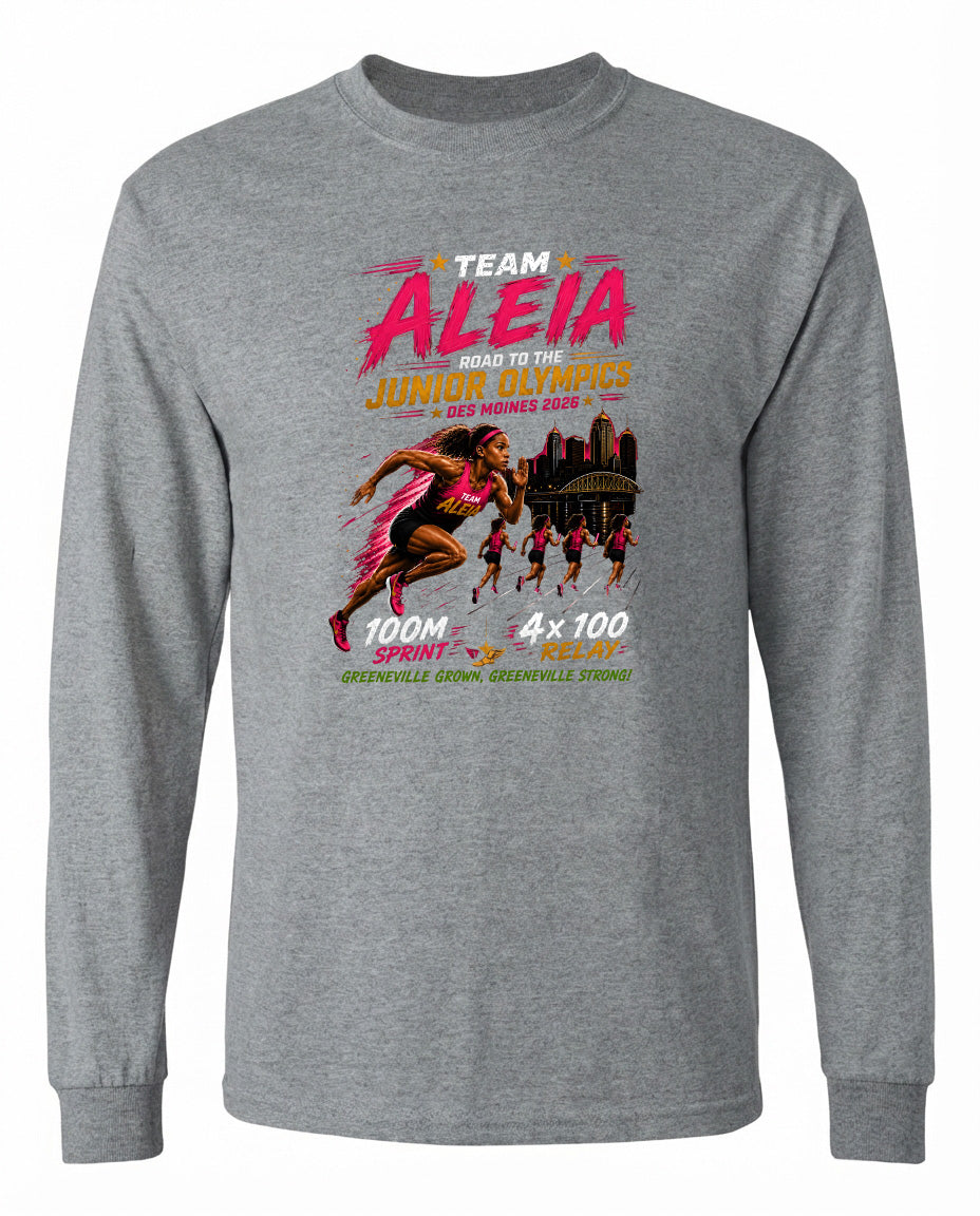 ADULT Team Aleia Full Chest Logo T Shirt | Hoodie | Long Sleeve | Sweatshirt | Crew Neck | Tank Top