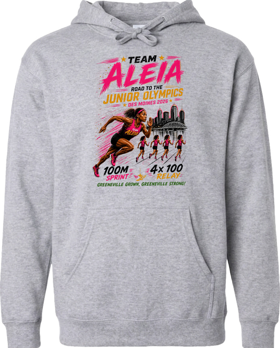ADULT Team Aleia Full Chest Logo T Shirt | Hoodie | Long Sleeve | Sweatshirt | Crew Neck | Tank Top