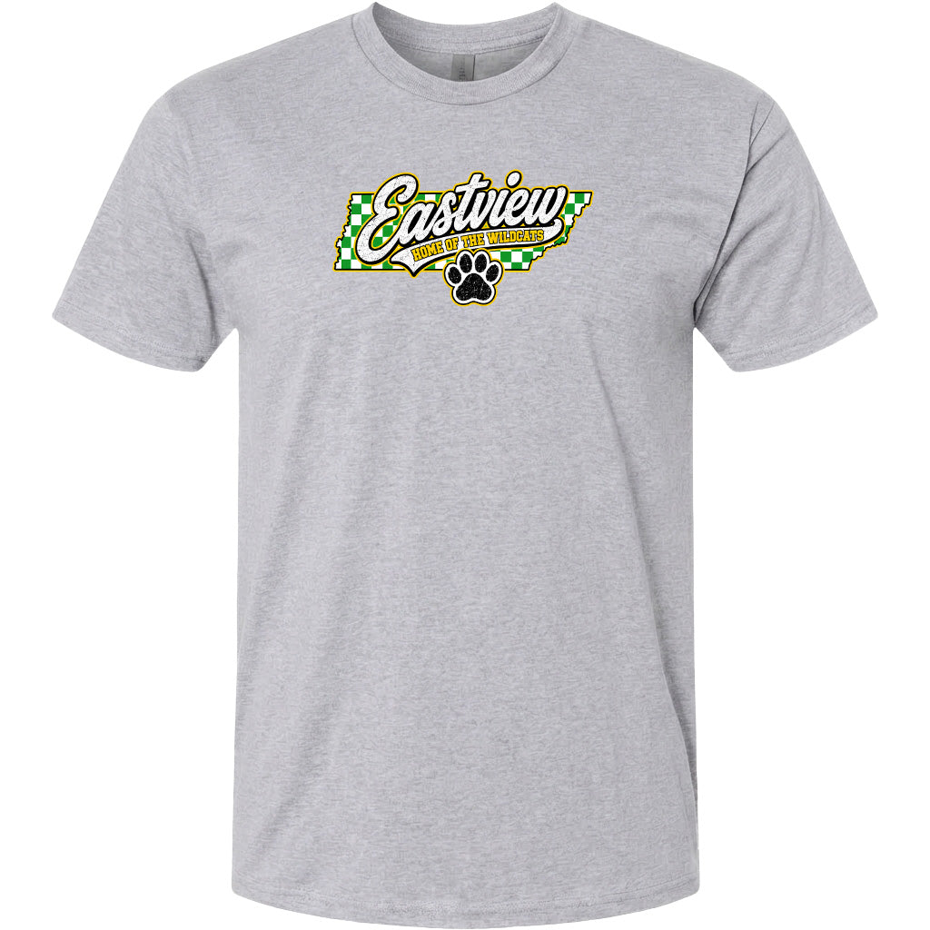 ADULT Eastview Home of the Wildcats Chest Logo T Shirt | Hoodie | Long Sleeve | Sweatshirt | Crew Neck | Tank Top 1