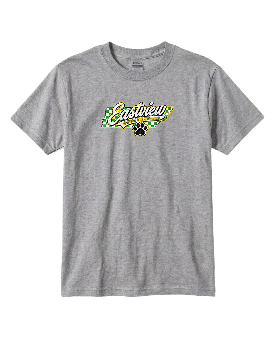 YOUTH Eastview Home of the Wildcats Chest Logo T Shirt | Hoodie | Long Sleeve | Sweatshirt | Crew Neck | Tank Top 1