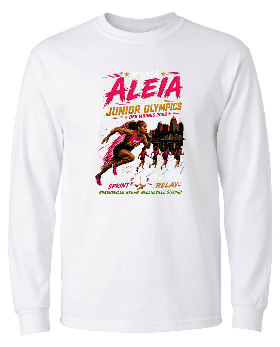 ADULT Team Aleia Full Chest Logo T Shirt | Hoodie | Long Sleeve | Sweatshirt | Crew Neck | Tank Top