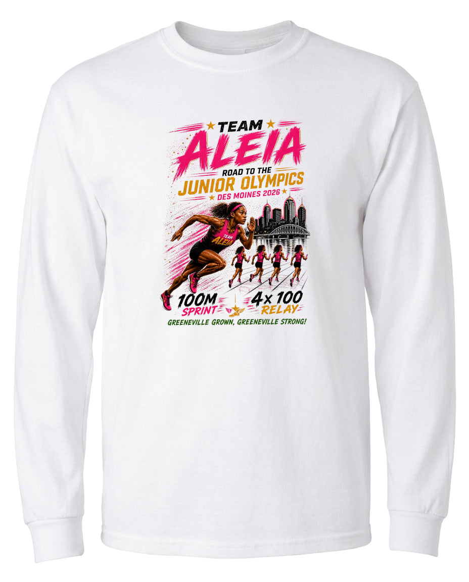 ADULT Team Aleia Full Chest Logo T Shirt | Hoodie | Long Sleeve | Sweatshirt | Crew Neck | Tank Top
