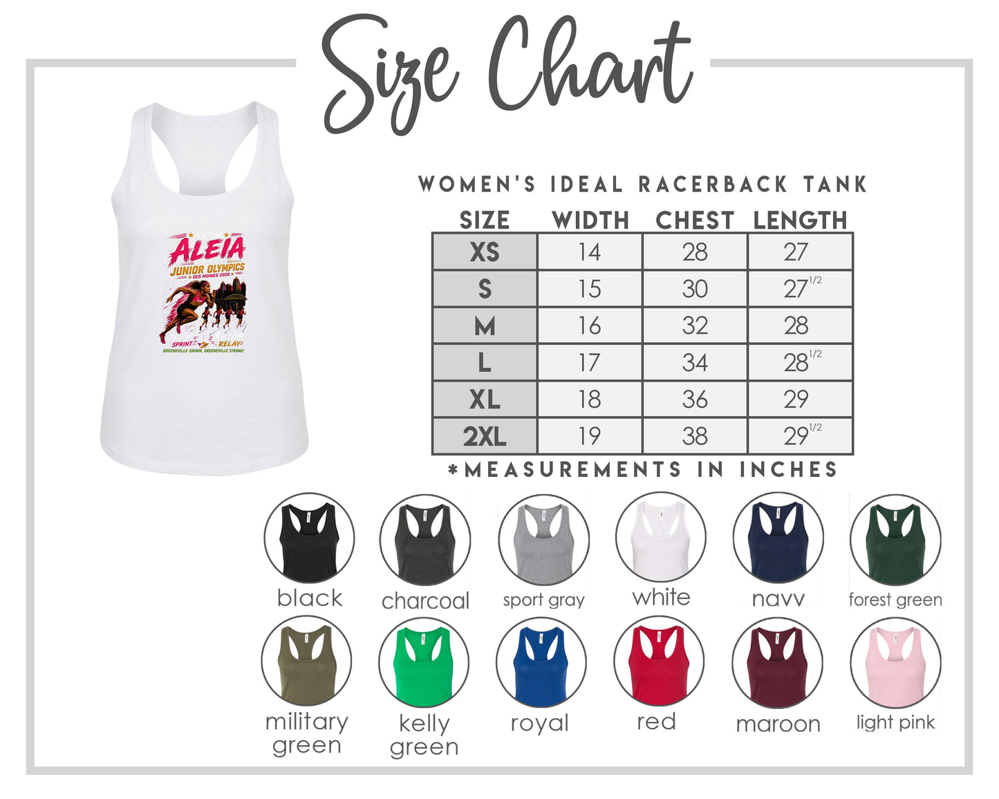 ADULT Team Aleia Full Chest Logo T Shirt | Hoodie | Long Sleeve | Sweatshirt | Crew Neck | Tank Top