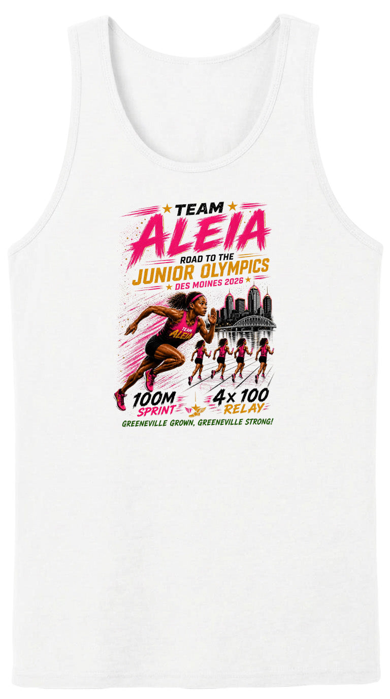 ADULT Team Aleia Full Chest Logo T Shirt | Hoodie | Long Sleeve | Sweatshirt | Crew Neck | Tank Top