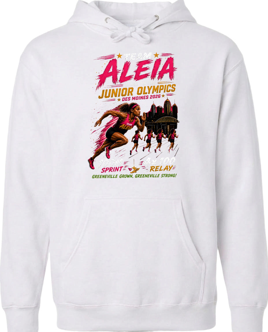 ADULT Team Aleia Full Chest Logo T Shirt | Hoodie | Long Sleeve | Sweatshirt | Crew Neck | Tank Top