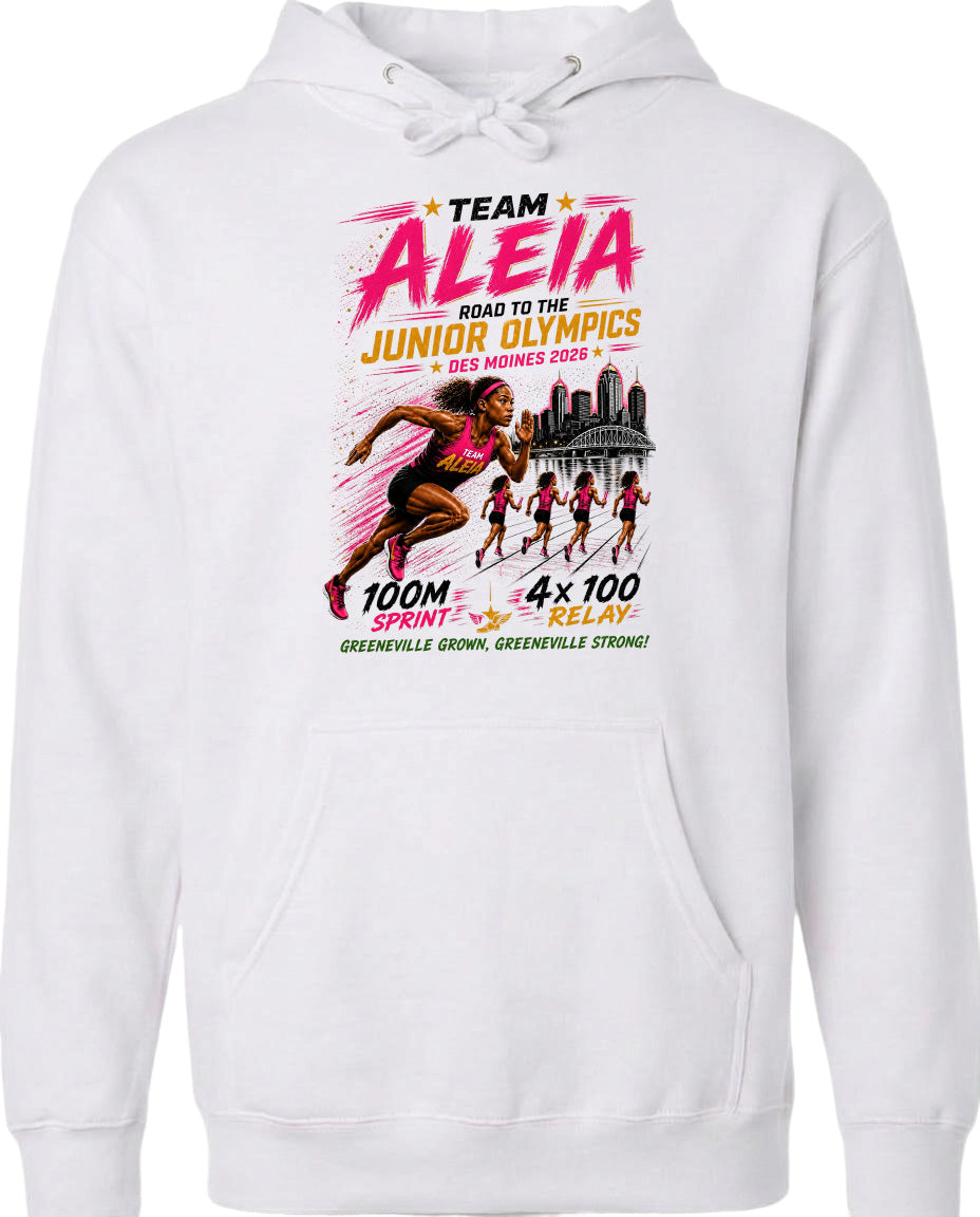 ADULT Team Aleia Full Chest Logo T Shirt | Hoodie | Long Sleeve | Sweatshirt | Crew Neck | Tank Top