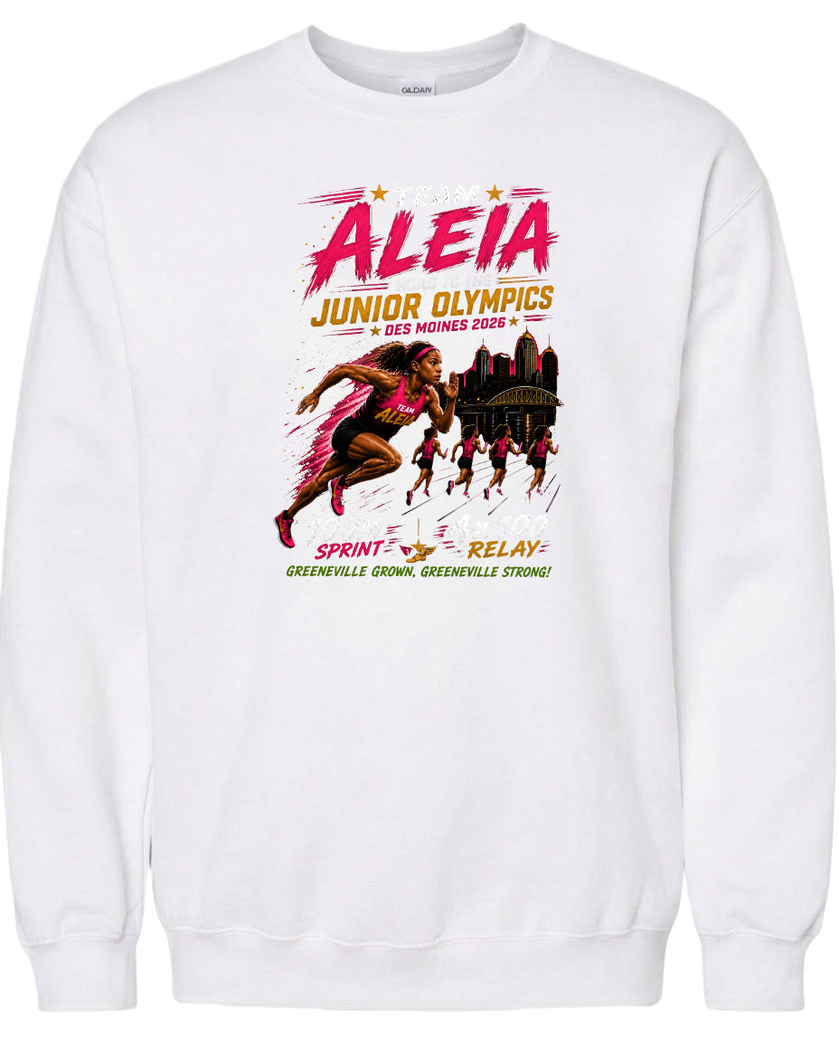 ADULT Team Aleia Full Chest Logo T Shirt | Hoodie | Long Sleeve | Sweatshirt | Crew Neck | Tank Top