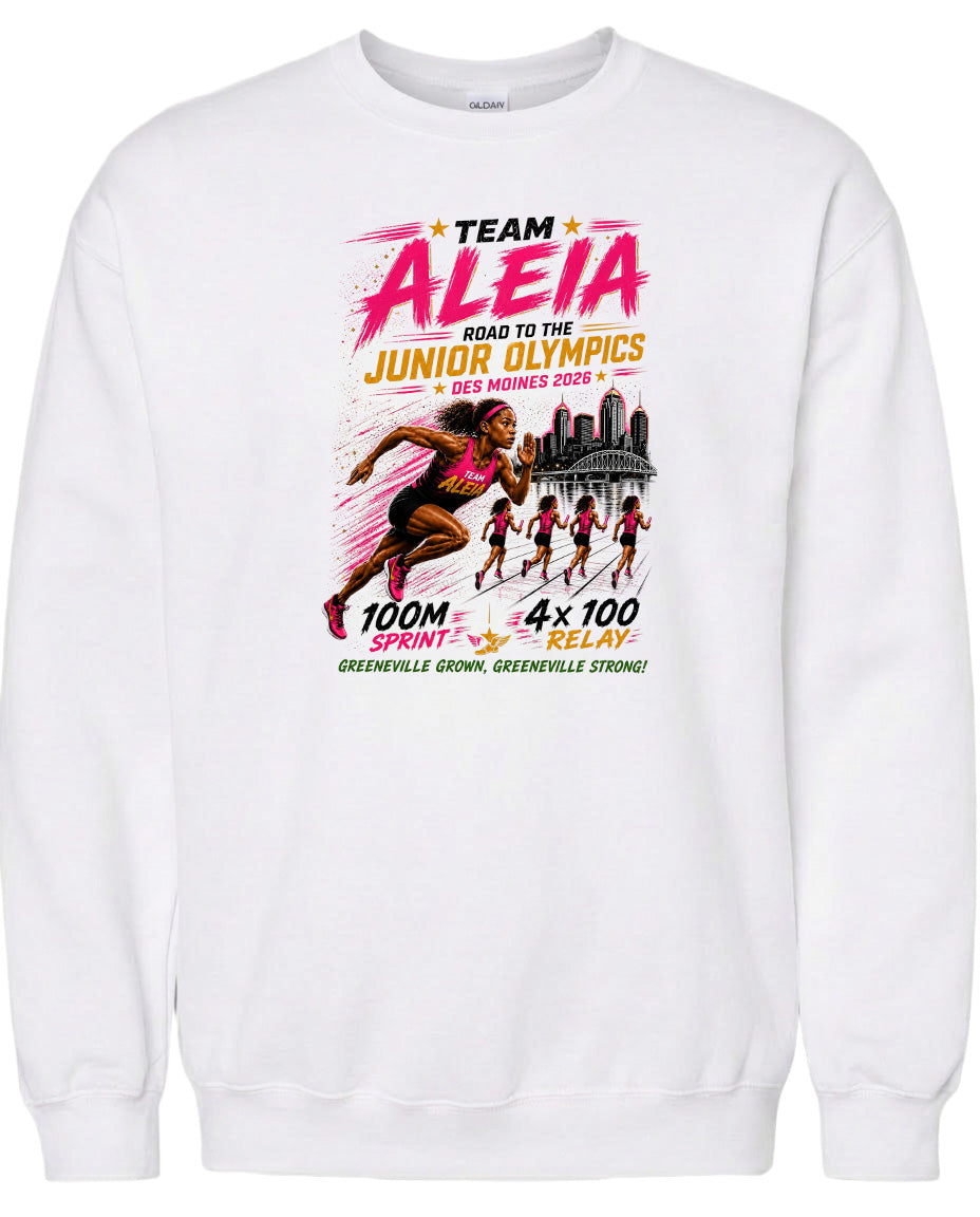 ADULT Team Aleia Full Chest Logo T Shirt | Hoodie | Long Sleeve | Sweatshirt | Crew Neck | Tank Top