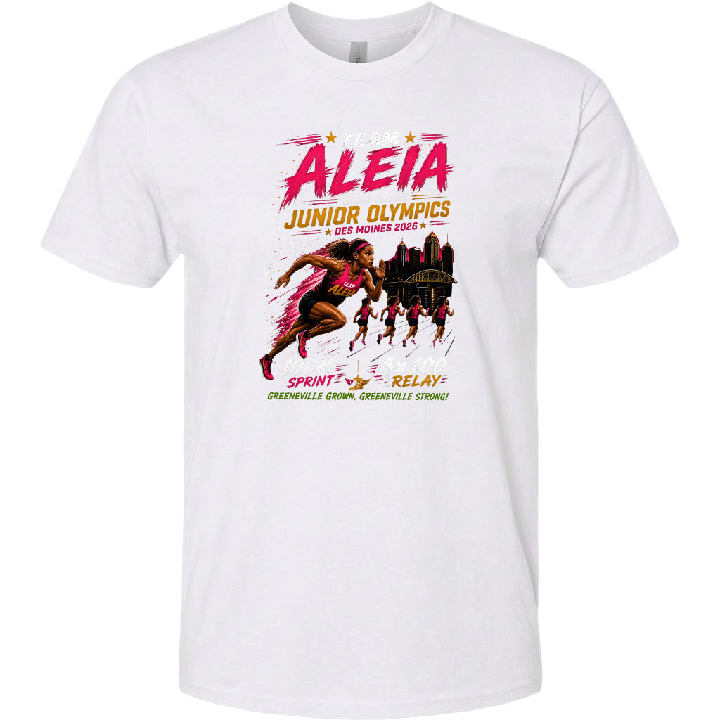 ADULT Team Aleia Full Chest Logo T Shirt | Hoodie | Long Sleeve | Sweatshirt | Crew Neck | Tank Top