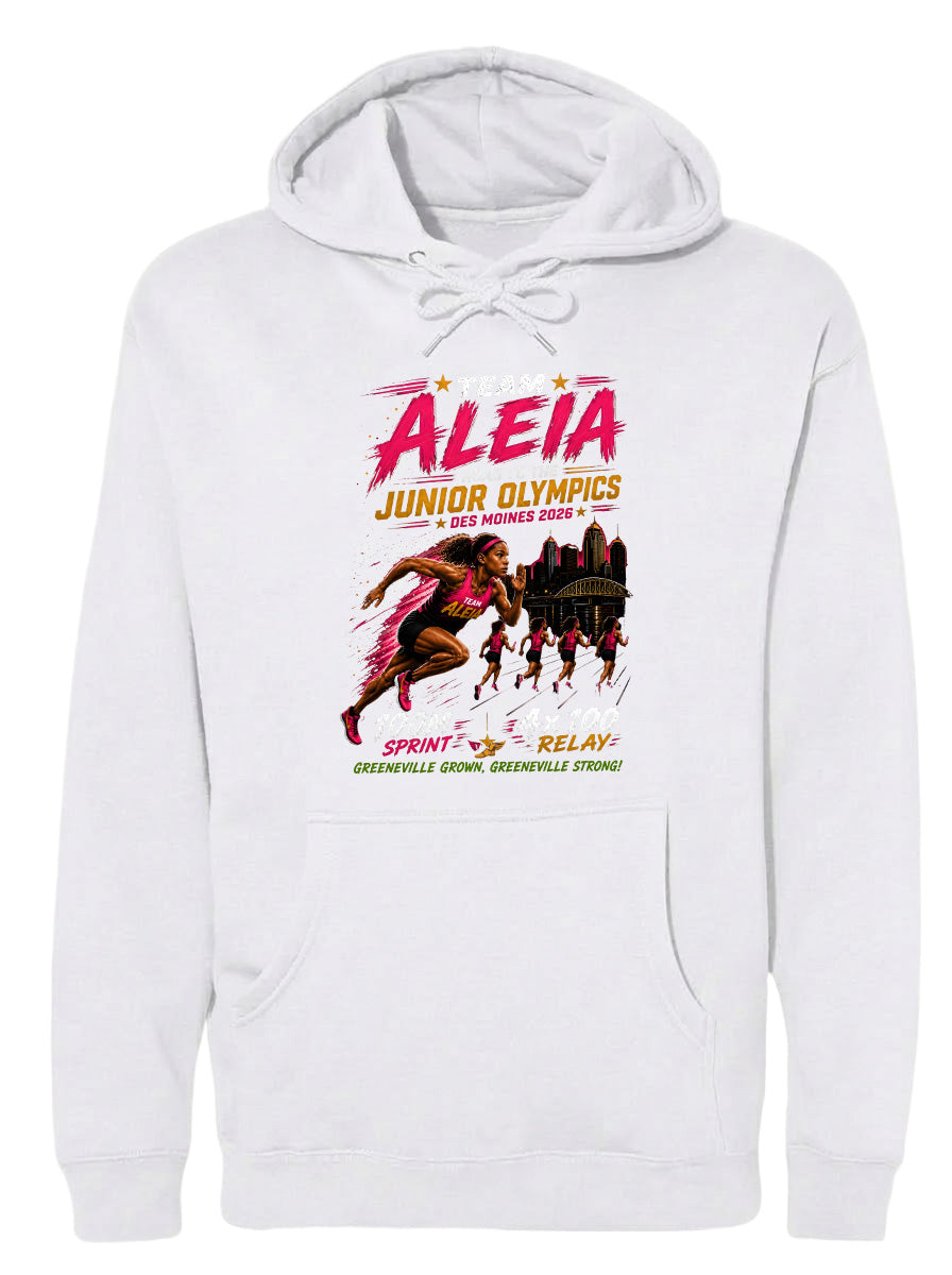 ADULT Team Aleia Full Chest Logo T Shirt | Hoodie | Long Sleeve | Sweatshirt | Crew Neck | Tank Top