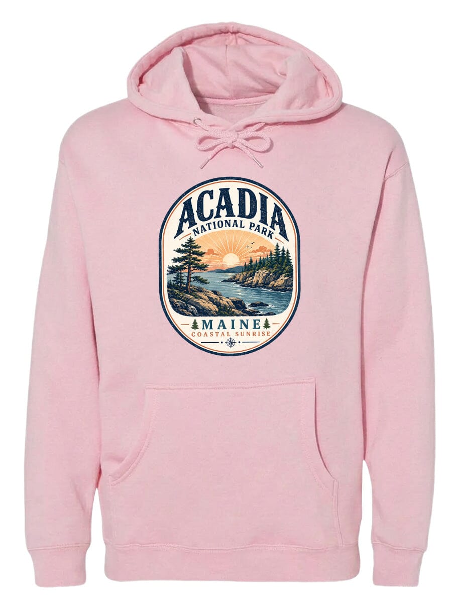 ADULT Acadia National Park Badge Chest Logo T Shirt | Hoodie | Long Sleeve | Sweatshirt | Crew Neck | Tank Top 2 Fiesta Doodle waterproof vinyl sticker. dishwasher safe outdoor sticker.