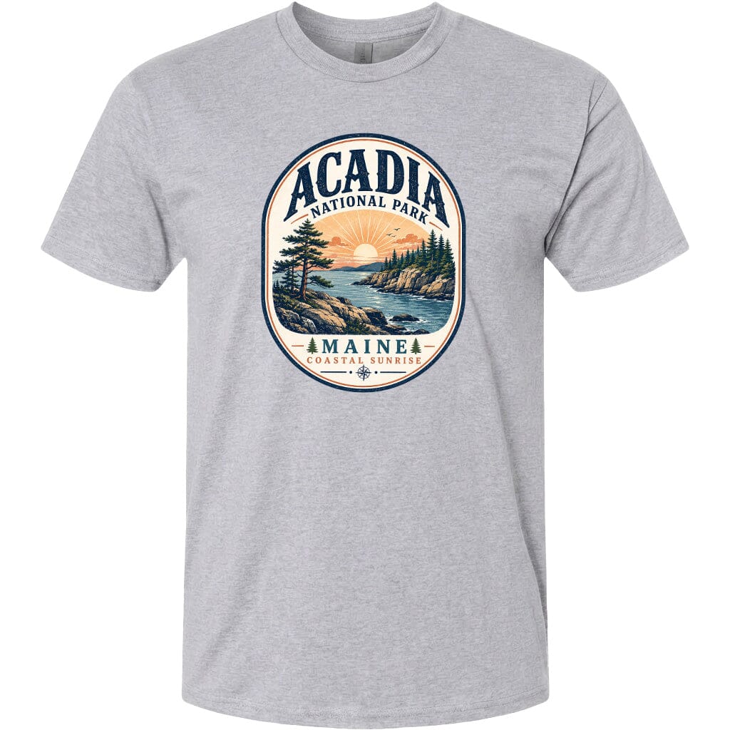 ADULT Acadia National Park Badge Chest Logo T Shirt | Hoodie | Long Sleeve | Sweatshirt | Crew Neck | Tank Top 2 Fiesta Doodle waterproof vinyl sticker. dishwasher safe outdoor sticker.