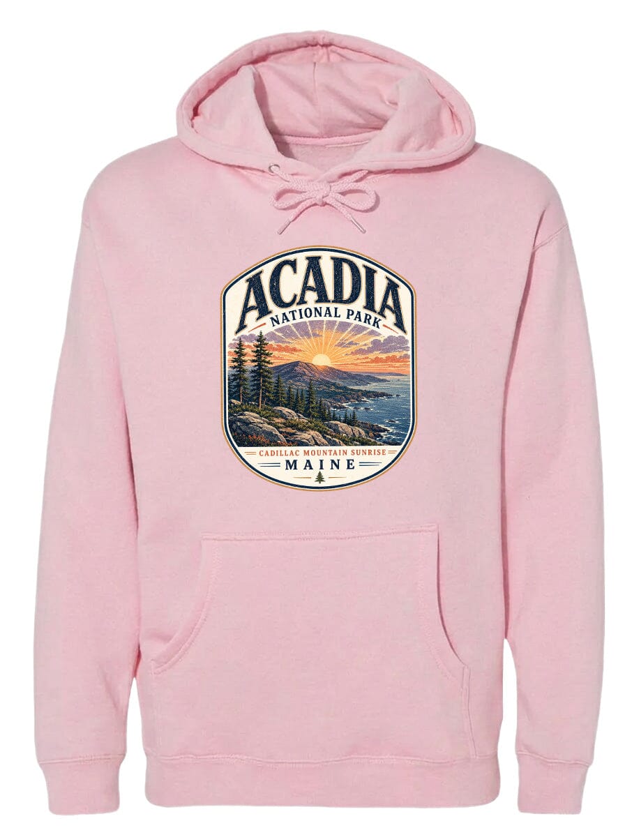ADULT Acadia National Park Chest Logo T Shirt | Hoodie | Long Sleeve | Sweatshirt | Crew Neck | Tank Top 1 Fiesta Doodle waterproof vinyl sticker. dishwasher safe outdoor sticker.