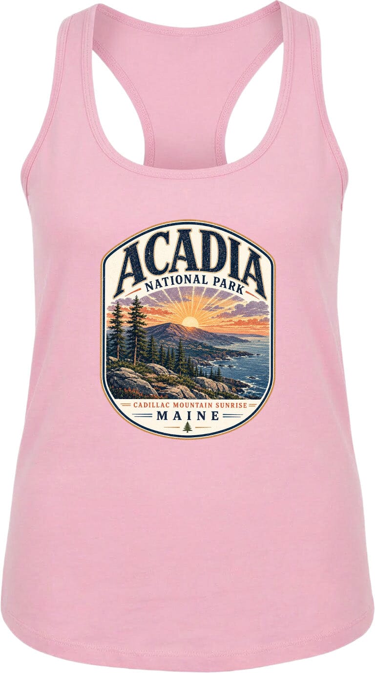 ADULT Acadia National Park Chest Logo T Shirt | Hoodie | Long Sleeve | Sweatshirt | Crew Neck | Tank Top 1 Fiesta Doodle waterproof vinyl sticker. dishwasher safe outdoor sticker.