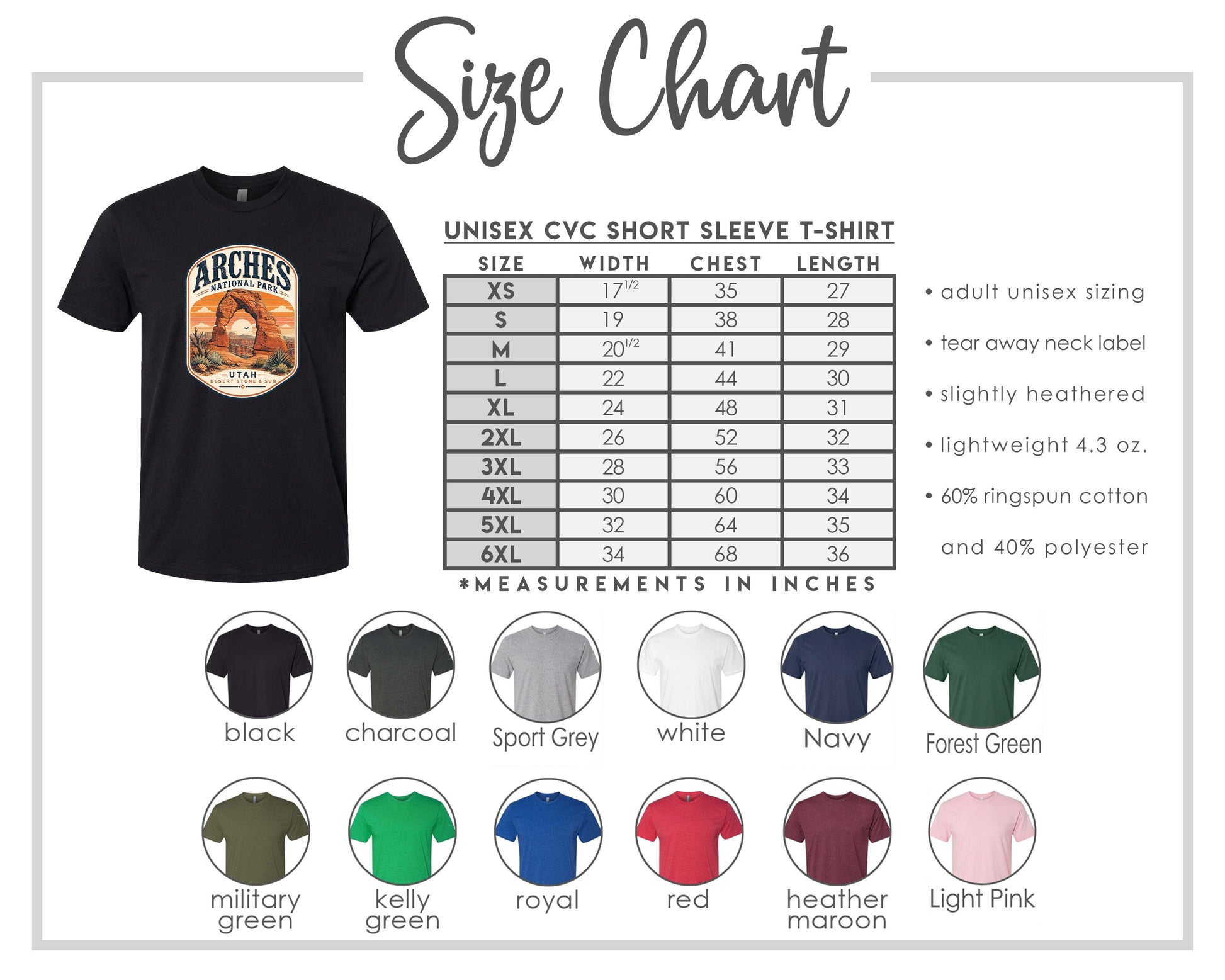 ADULT Arches National Park Badge Chest Logo T Shirt | Hoodie | Long Sleeve | Sweatshirt | Crew Neck | Tank Top 1 Fiesta Doodle waterproof vinyl sticker. dishwasher safe outdoor sticker.