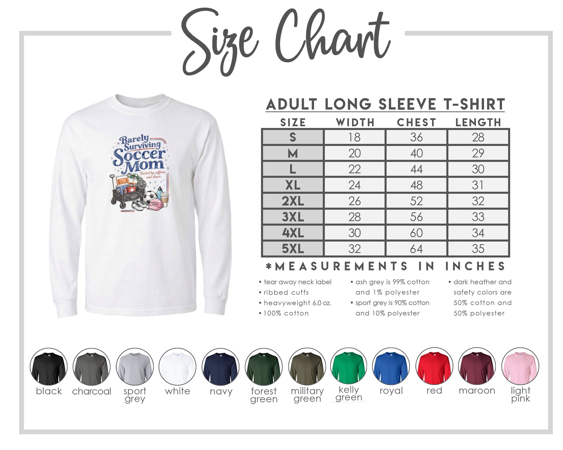 ADULT Barely Surviving Soccer Mom Chest Logo T Shirt | Hoodie | Long Sleeve | Sweatshirt | Crew Neck | Tank Top Fiesta Doodle waterproof vinyl sticker. dishwasher safe outdoor sticker.