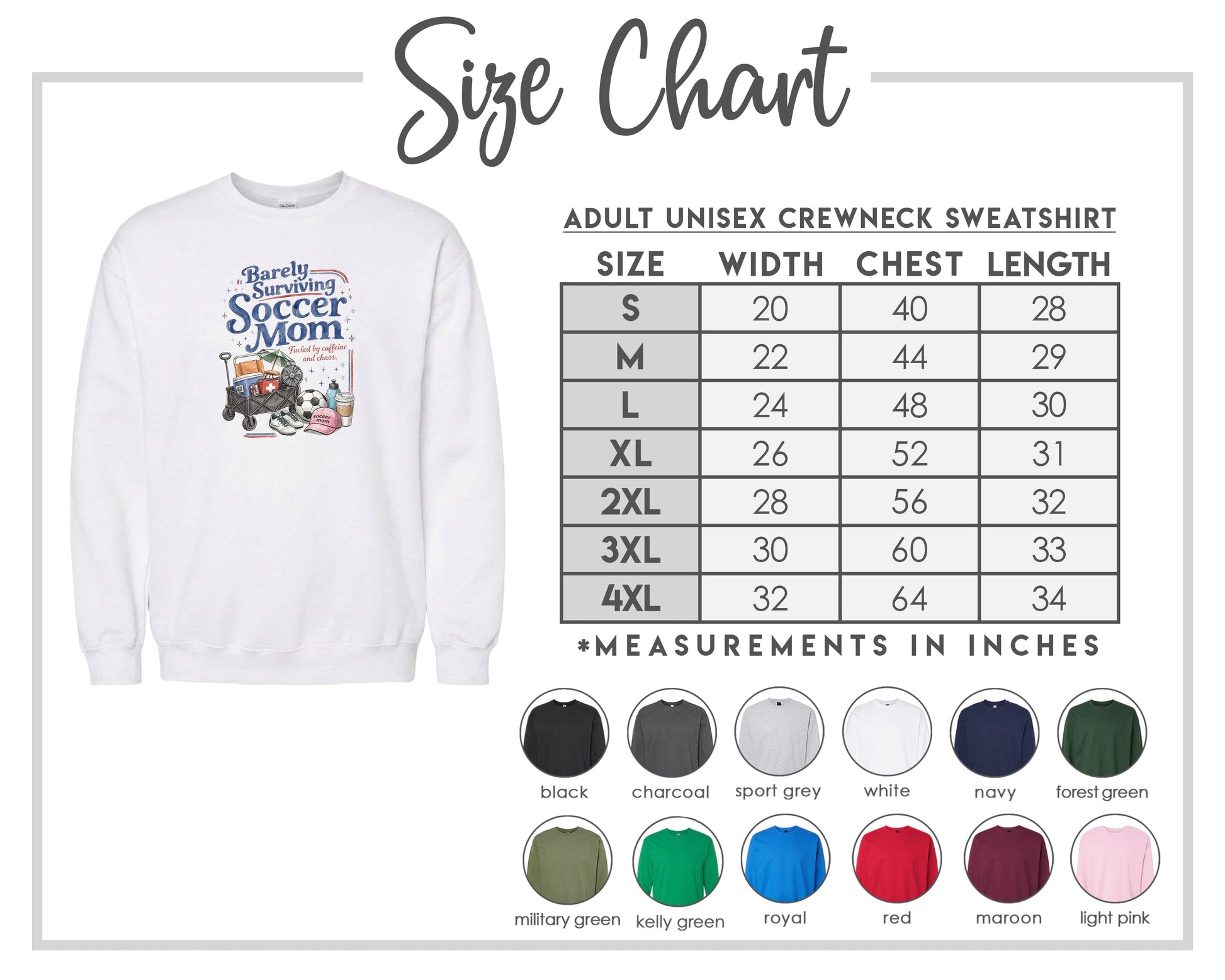 ADULT Barely Surviving Soccer Mom Chest Logo T Shirt | Hoodie | Long Sleeve | Sweatshirt | Crew Neck | Tank Top Fiesta Doodle waterproof vinyl sticker. dishwasher safe outdoor sticker.