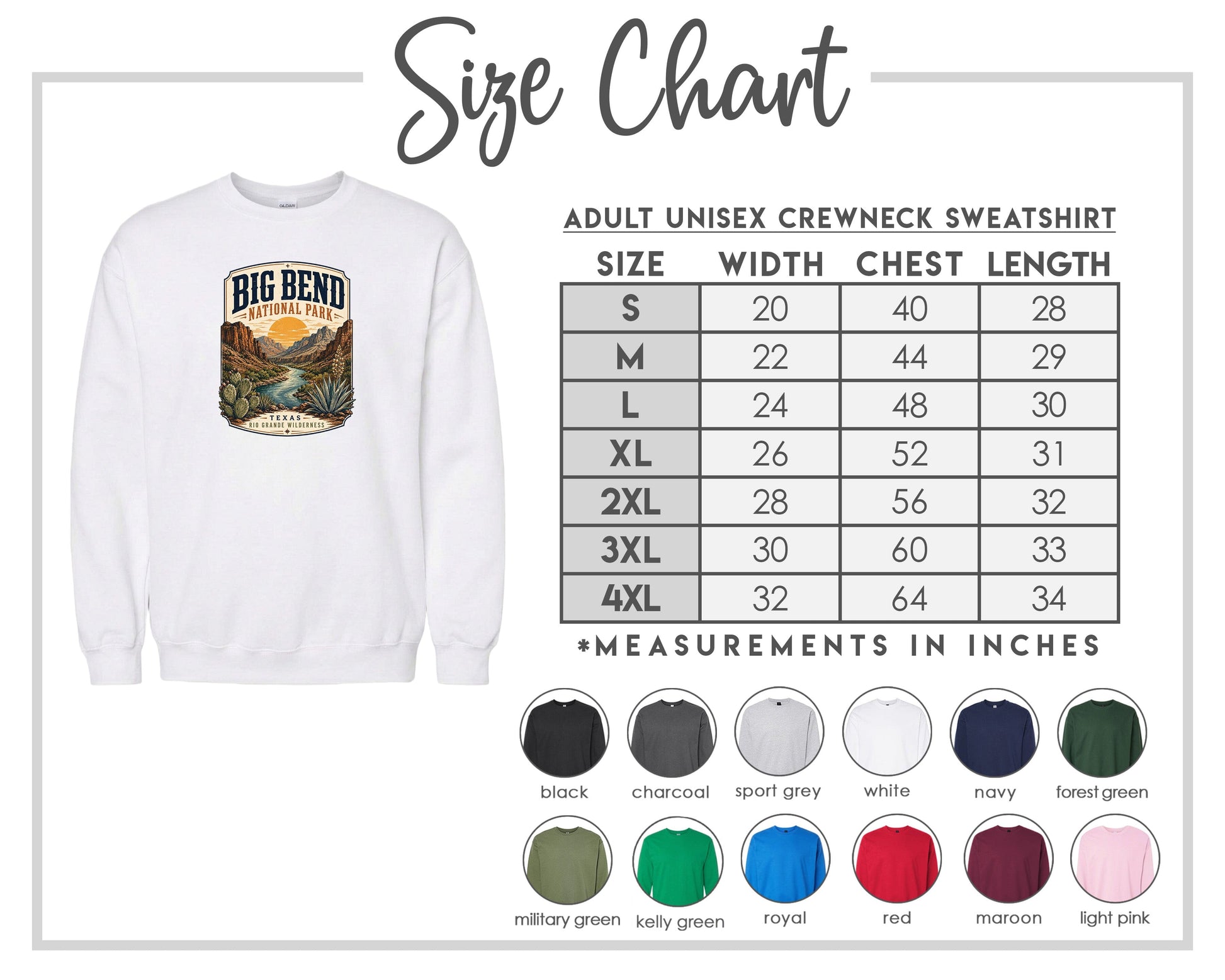 ADULT Big Bend National Park Badge Chest Logo T Shirt | Hoodie | Long Sleeve | Sweatshirt | Crew Neck | Tank Top 1 Fiesta Doodle waterproof vinyl sticker. dishwasher safe outdoor sticker.
