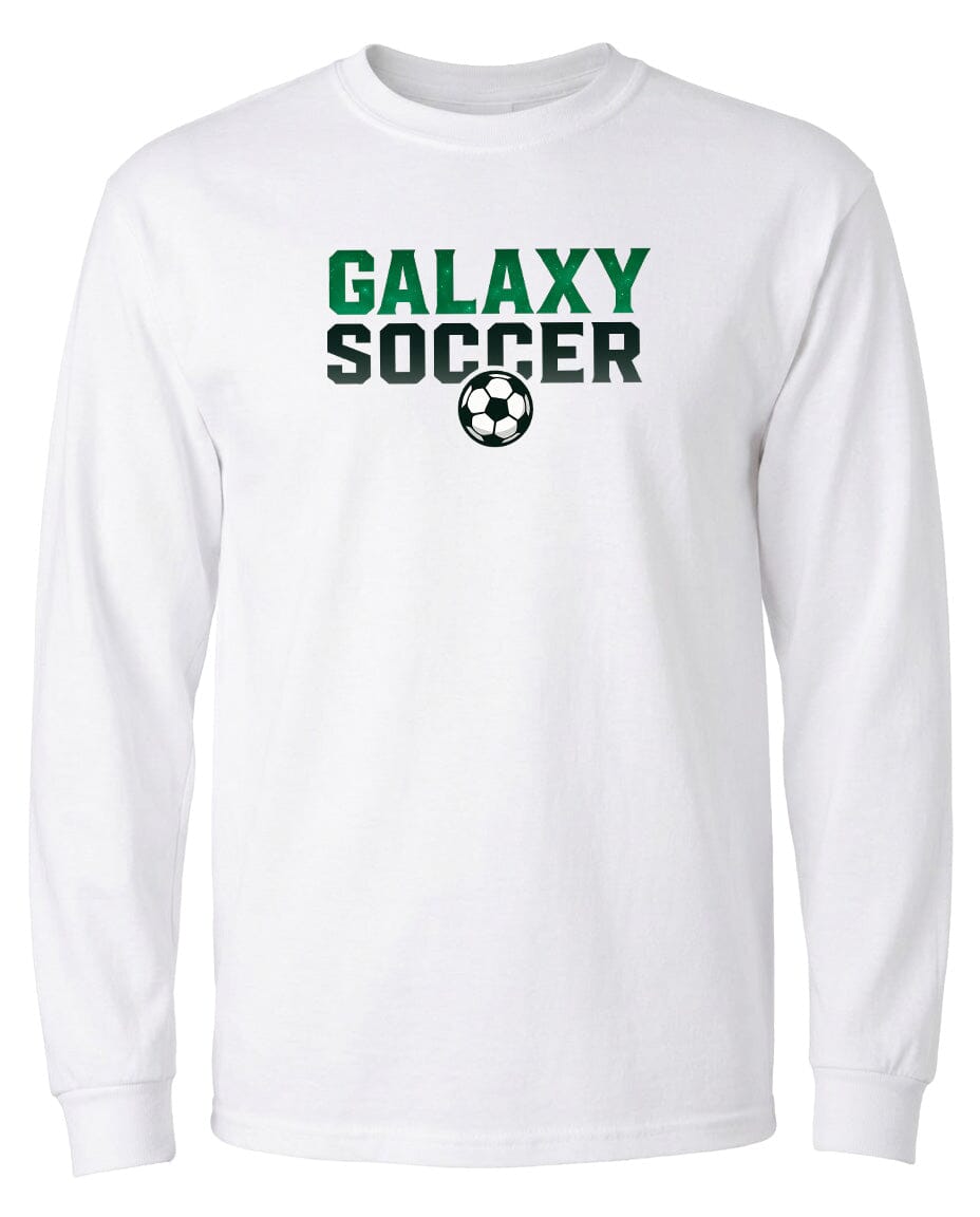 Adult Cosmic Galaxy Soccer Chest T Shirt | Hoodie | Long Sleeve | Sweatshirt | Crew Neck Fiesta Doodle waterproof vinyl sticker. dishwasher safe outdoor sticker.
