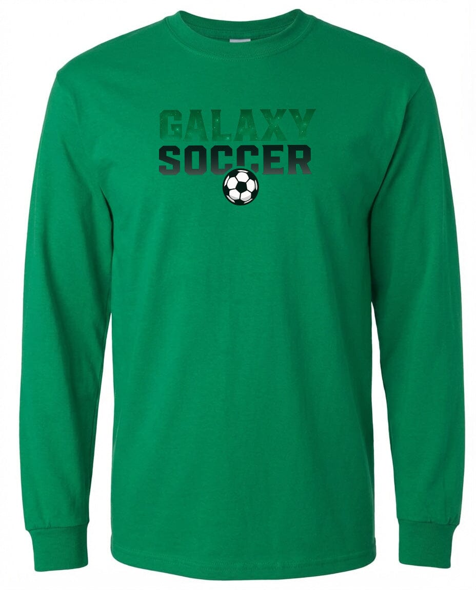 Adult Cosmic Galaxy Soccer Chest T Shirt | Hoodie | Long Sleeve | Sweatshirt | Crew Neck Fiesta Doodle waterproof vinyl sticker. dishwasher safe outdoor sticker.