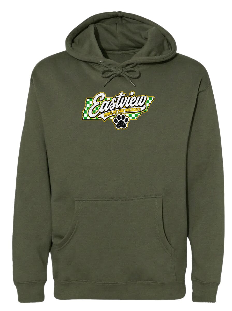 ADULT Eastview Home of the Wildcats Chest Logo T Shirt | Hoodie | Long Sleeve | Sweatshirt | Crew Neck | Tank Top 1 Fiesta Doodle S Heavyweight Hoodie Military Green waterproof vinyl sticker. dishwasher safe outdoor sticker.