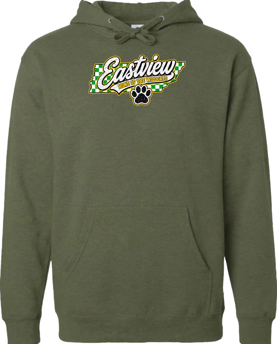 ADULT Eastview Home of the Wildcats Chest Logo T Shirt | Hoodie | Long Sleeve | Sweatshirt | Crew Neck | Tank Top 1 Fiesta Doodle S Midweight Hoodie Military Green waterproof vinyl sticker. dishwasher safe outdoor sticker.