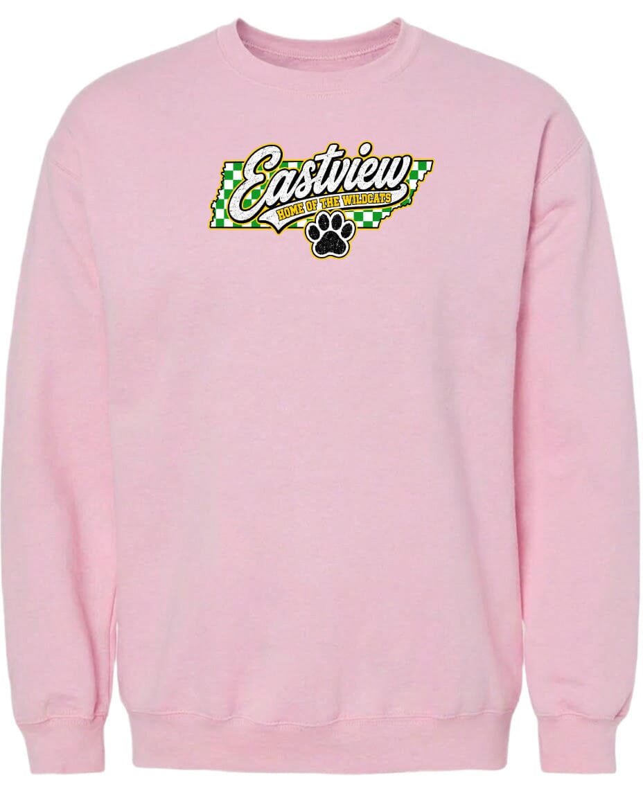 ADULT Eastview Home of the Wildcats Chest Logo T Shirt | Hoodie | Long Sleeve | Sweatshirt | Crew Neck | Tank Top 1 Fiesta Doodle S Sweat Shirt Light Pink waterproof vinyl sticker. dishwasher safe outdoor sticker.