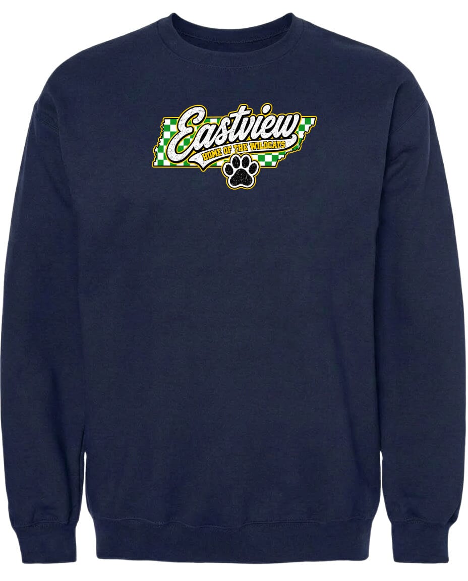 ADULT Eastview Home of the Wildcats Chest Logo T Shirt | Hoodie | Long Sleeve | Sweatshirt | Crew Neck | Tank Top 1 Fiesta Doodle S Sweat Shirt Navy waterproof vinyl sticker. dishwasher safe outdoor sticker.