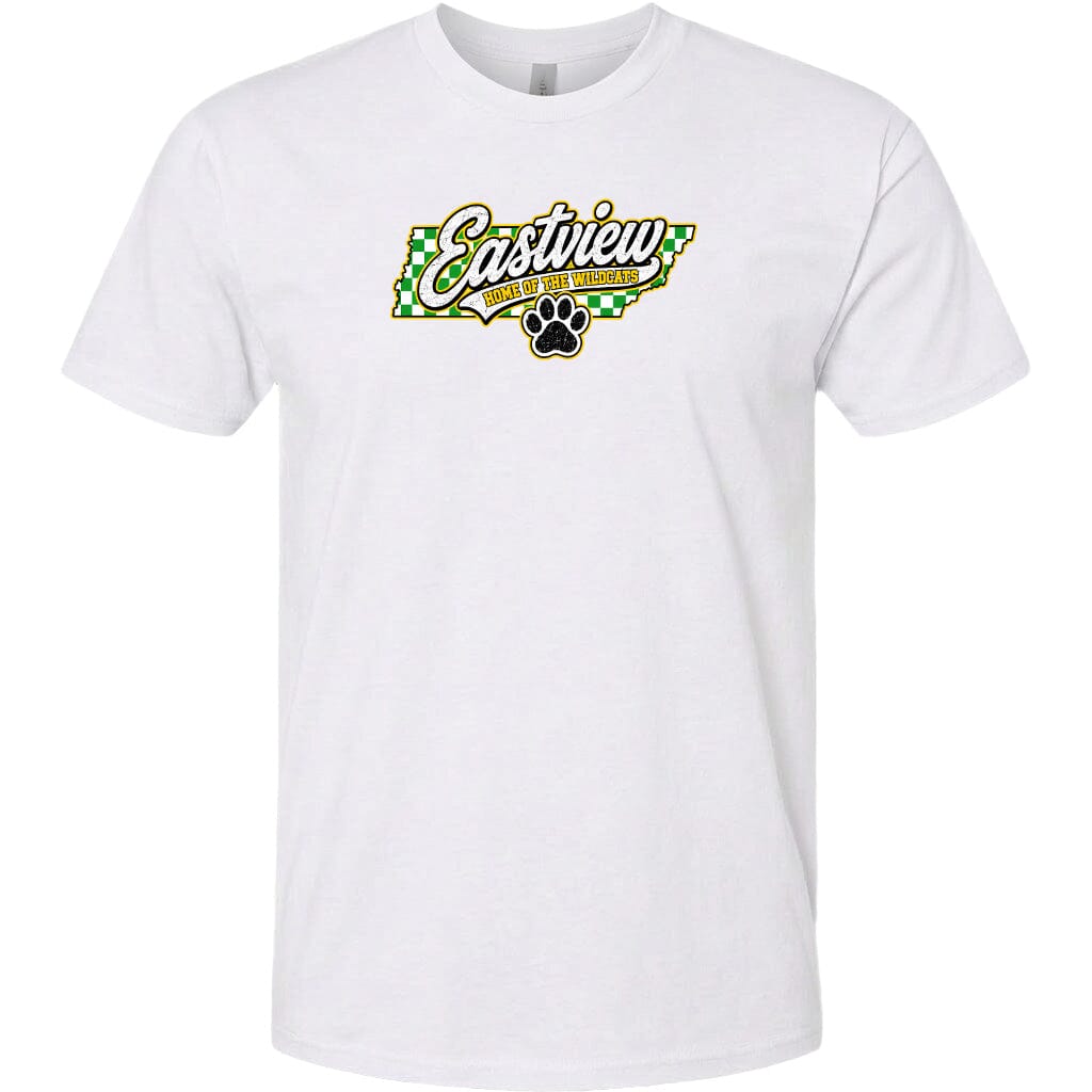 ADULT Eastview Home of the Wildcats Chest Logo T Shirt | Hoodie | Long Sleeve | Sweatshirt | Crew Neck | Tank Top 1 Fiesta Doodle S T Shirt White waterproof vinyl sticker. dishwasher safe outdoor sticker.