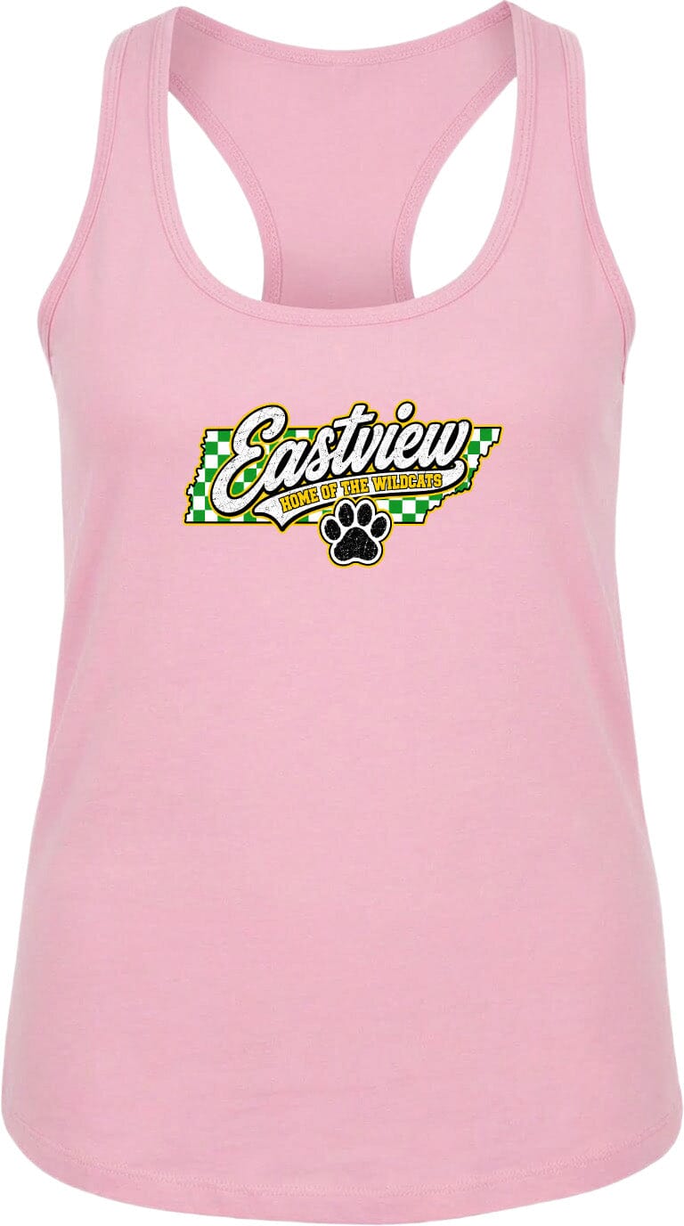 ADULT Eastview Home of the Wildcats Chest Logo T Shirt | Hoodie | Long Sleeve | Sweatshirt | Crew Neck | Tank Top 1 Fiesta Doodle S Women's Tank Top Light Pink waterproof vinyl sticker. dishwasher safe outdoor sticker.