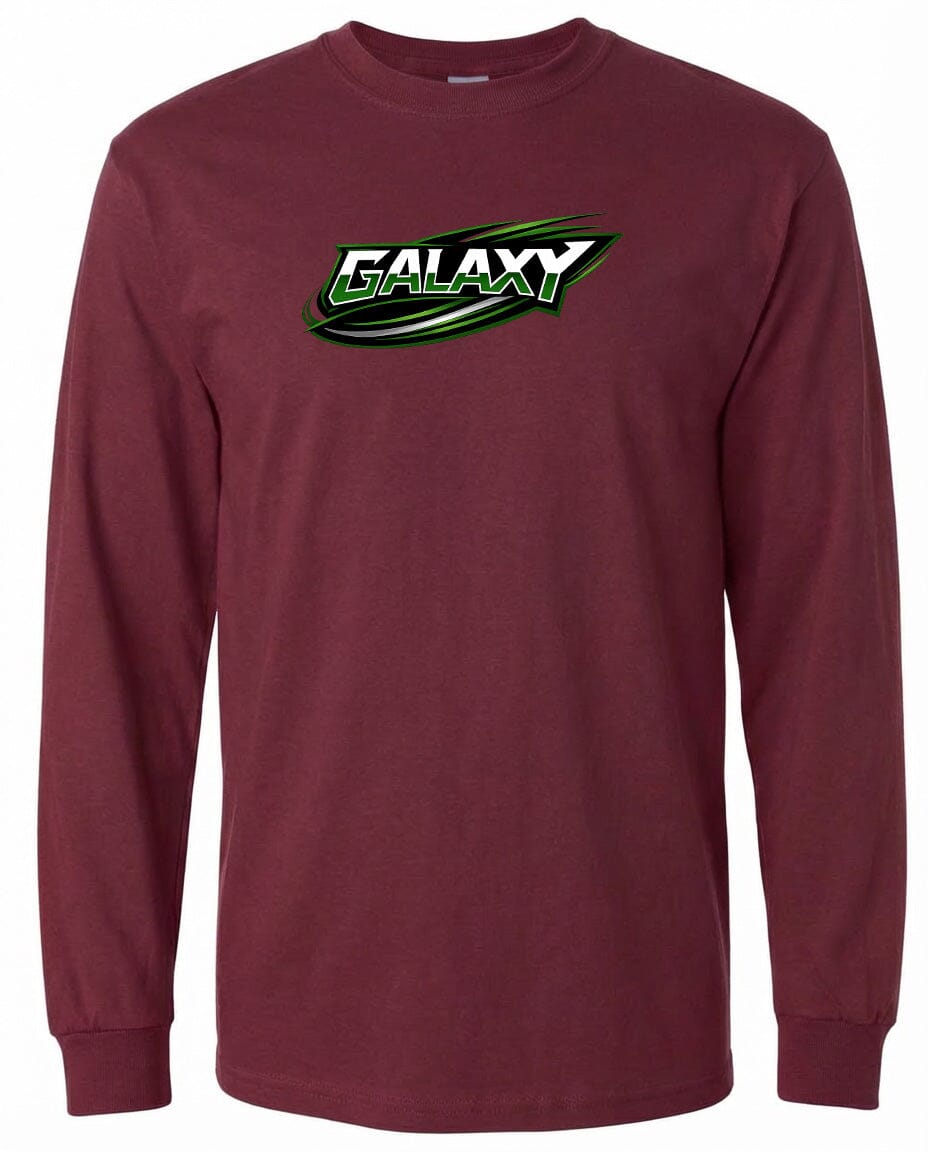 Adult Galaxy BA Chest Logo T Shirt | Hoodie | Long Sleeve | Sweatshirt | Crew Neck | Tank Top Fiesta Doodle waterproof vinyl sticker. dishwasher safe outdoor sticker.