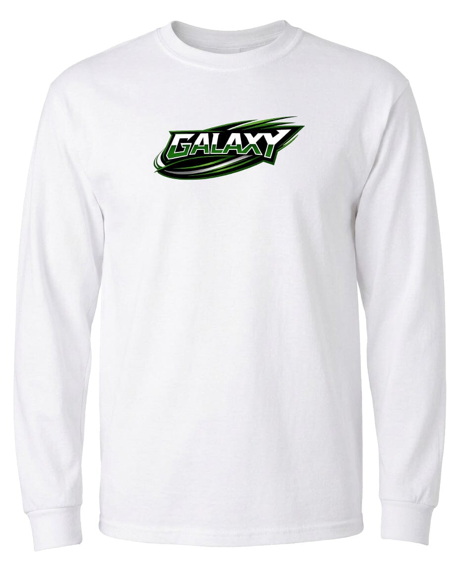 Adult Galaxy BA Chest Logo T Shirt | Hoodie | Long Sleeve | Sweatshirt | Crew Neck | Tank Top Fiesta Doodle waterproof vinyl sticker. dishwasher safe outdoor sticker.