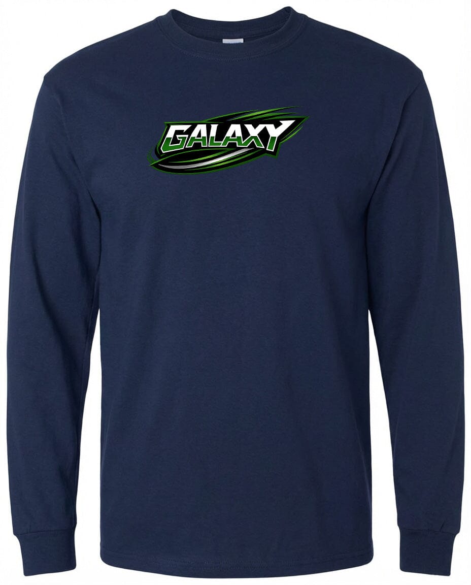 Adult Galaxy BA Chest Logo T Shirt | Hoodie | Long Sleeve | Sweatshirt | Crew Neck | Tank Top Fiesta Doodle waterproof vinyl sticker. dishwasher safe outdoor sticker.