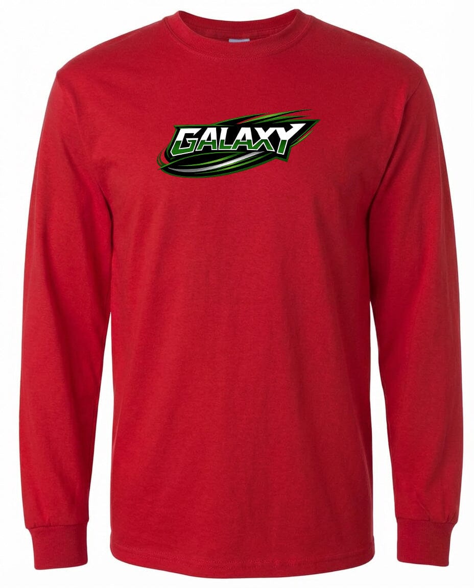 Adult Galaxy BA Chest Logo T Shirt | Hoodie | Long Sleeve | Sweatshirt | Crew Neck | Tank Top Fiesta Doodle waterproof vinyl sticker. dishwasher safe outdoor sticker.