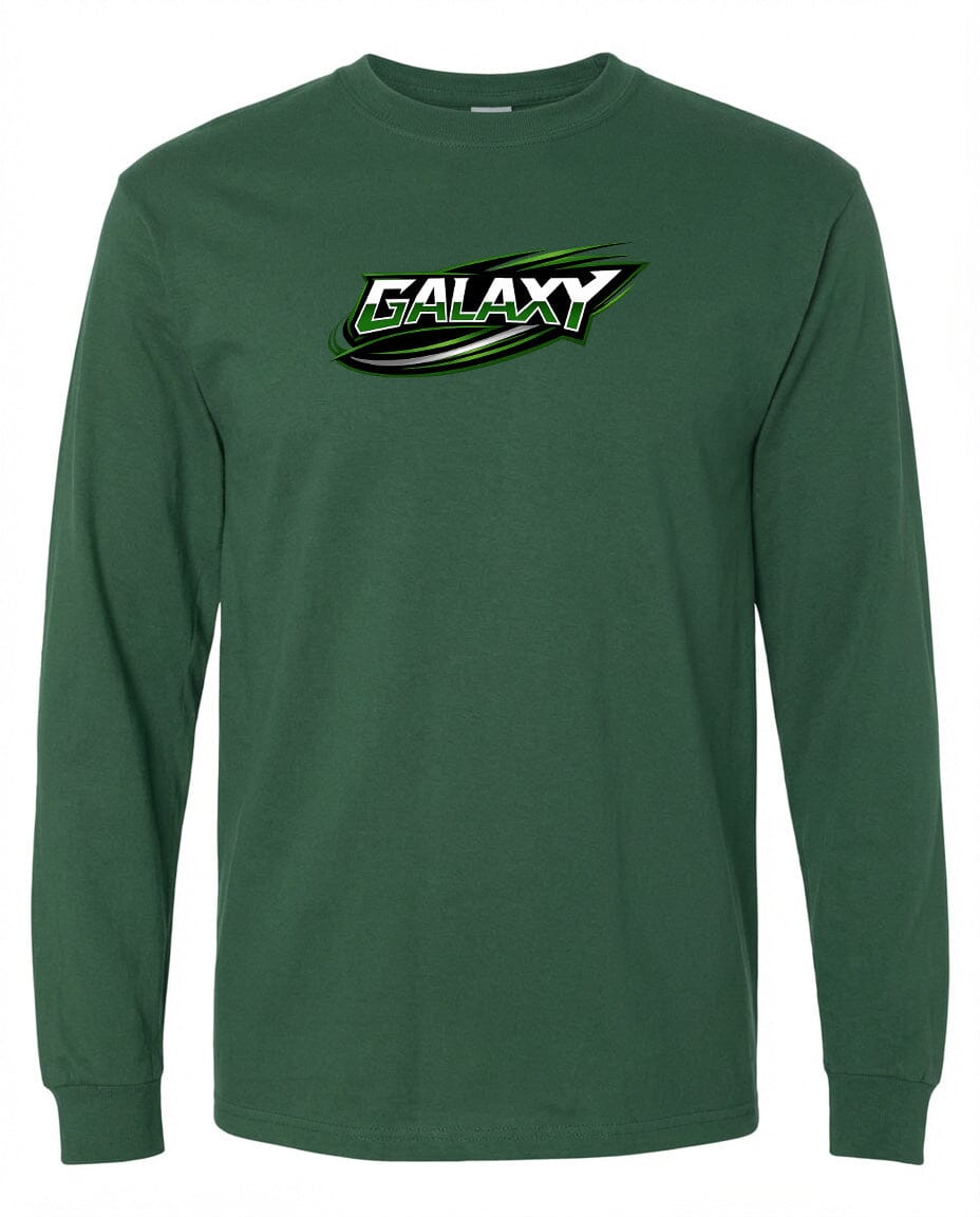 Adult Galaxy BA Chest Logo T Shirt | Hoodie | Long Sleeve | Sweatshirt | Crew Neck | Tank Top Fiesta Doodle waterproof vinyl sticker. dishwasher safe outdoor sticker.
