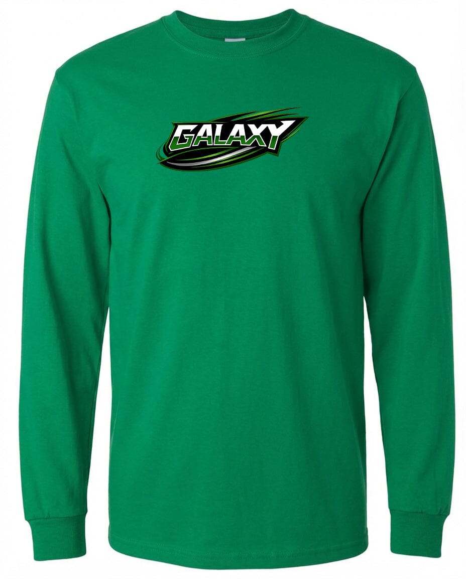 Adult Galaxy BA Chest Logo T Shirt | Hoodie | Long Sleeve | Sweatshirt | Crew Neck | Tank Top Fiesta Doodle waterproof vinyl sticker. dishwasher safe outdoor sticker.